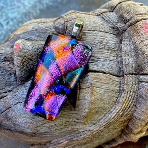 Dichroic art pendant